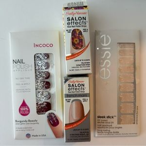 Nail Sticker Art Bundle of 4 - Essie, Incoco, Sally Hansen